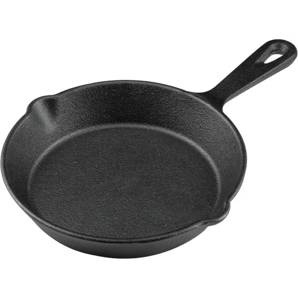 Skillet Cast Iron Camp - 1pcs 20CM Pre-seasoned Oven Safe Cookware
