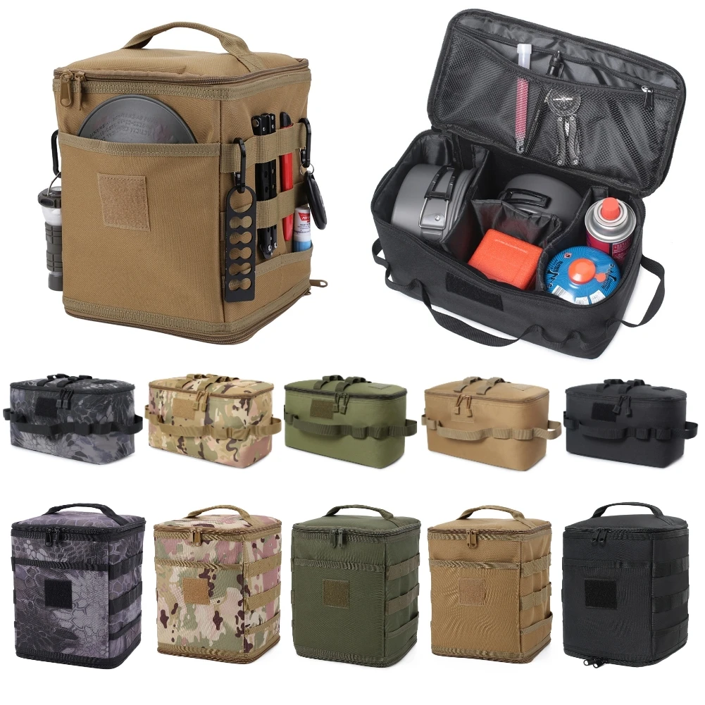 Camping Cooking Organizer - Tactical Pouch Camping Storage Bag Cooking