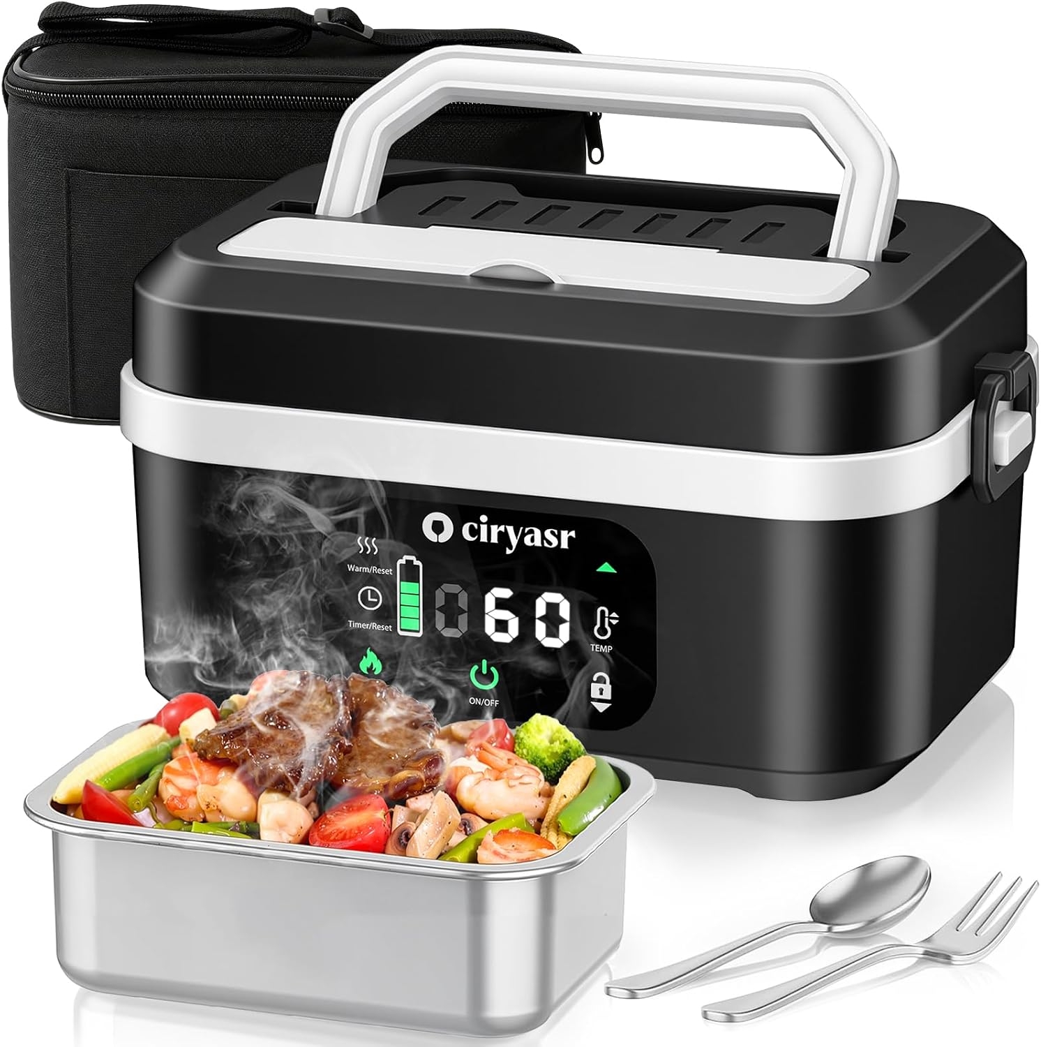 Camping Outdoor Cooking Table - Powerful Electric Lunch Box, 1.35L 20000mAh