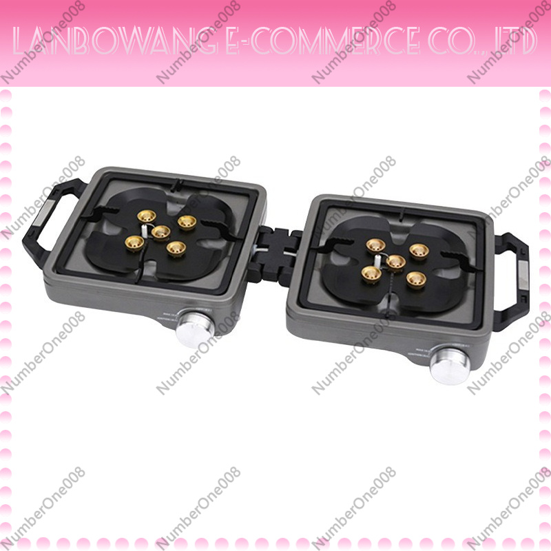 Camping Cooking Meat - Outdoor Dual Burner High Power Camping