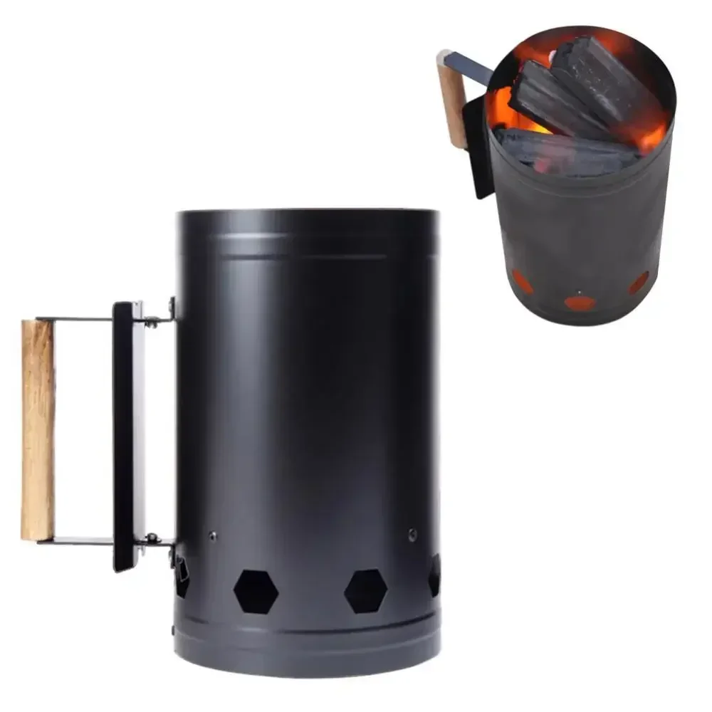 Charcoal Chimney Starter - Charcoal Starter Bucket, Portable Charcoal Ignition