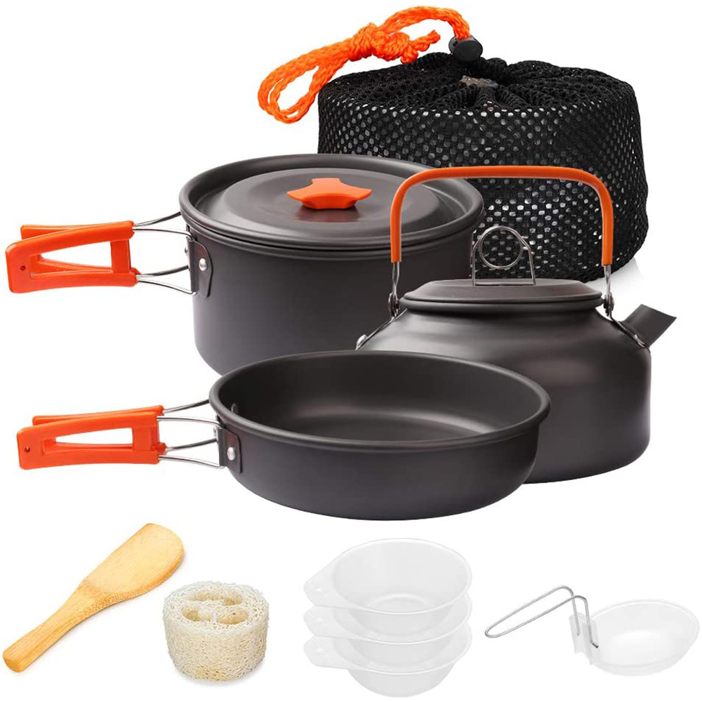 Camping Cooking Set Stainless Steel - 1pcs/1set Camping Cookware Kit Outdoor Cooking