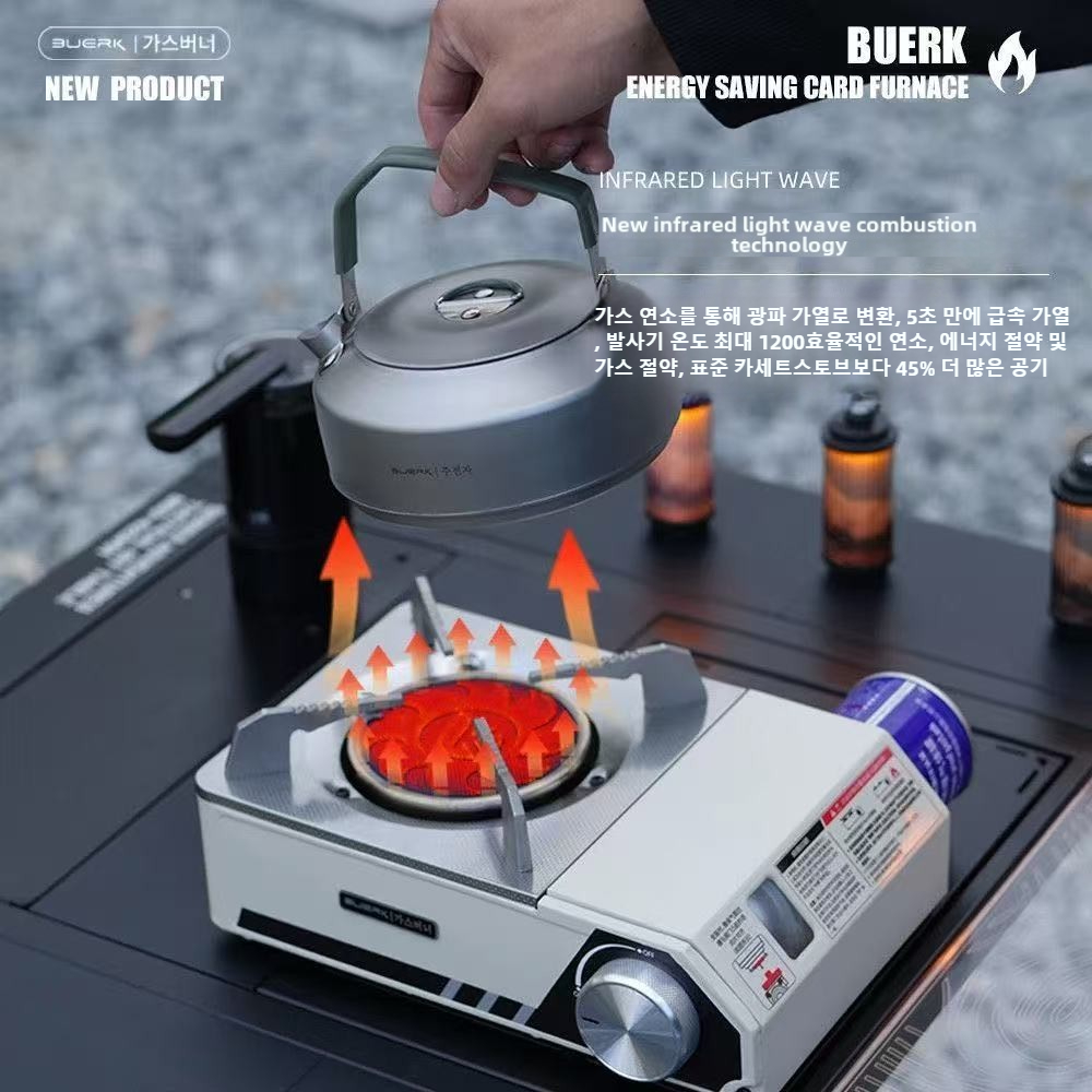 Camping Cooking Butane - BUERK 4000W Infrared Stove Portable High-Power