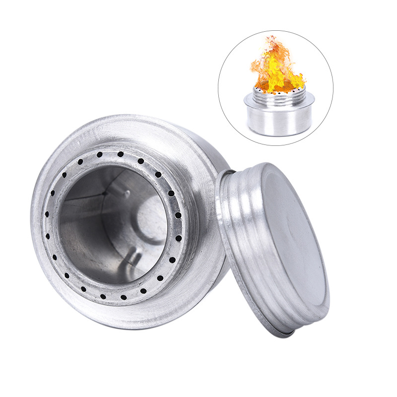 Camping Cooking Alcohol - Ultralight Silver Alcohol Stove Sealed Lid