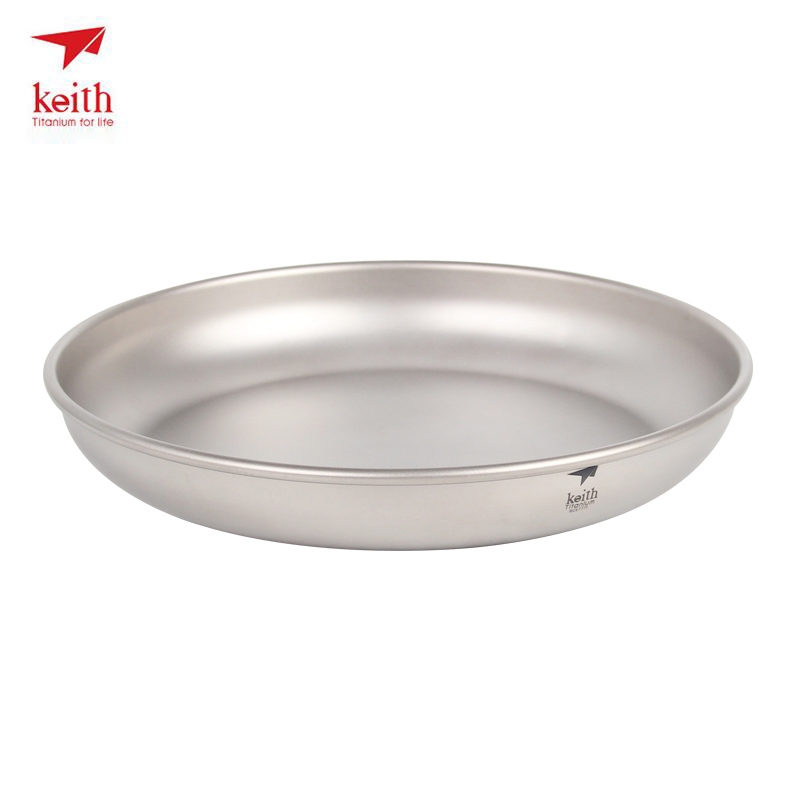 Camping Cooking Utensils Kit - Keith Titanium Plate Camping Titanium Dishes