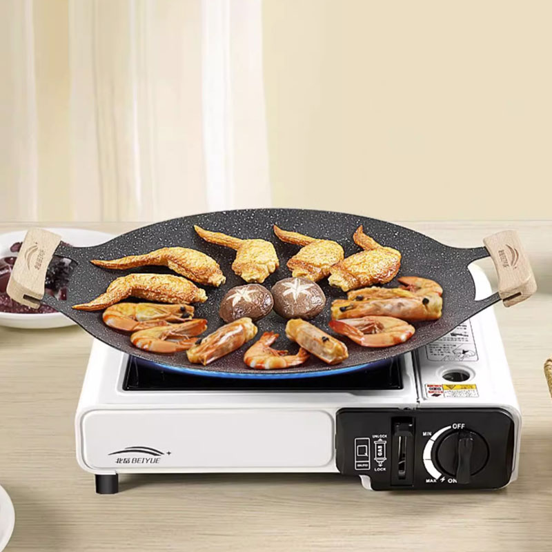Camping Cooking Meat - ﻿ 26/30/33CM Outdoor Camping Grill Pan
