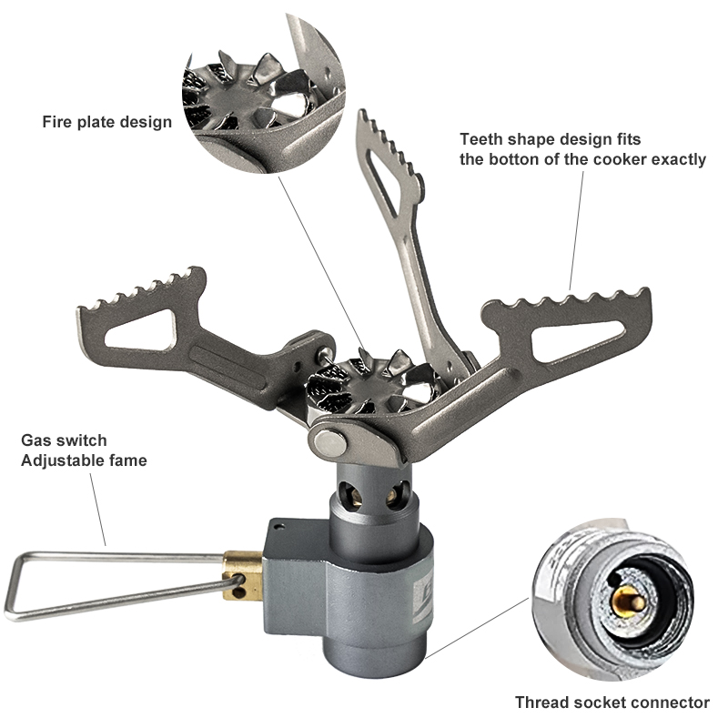 BRS Outdoor Gas Stove Mini Cam - Camping Cooking System 评论和价格