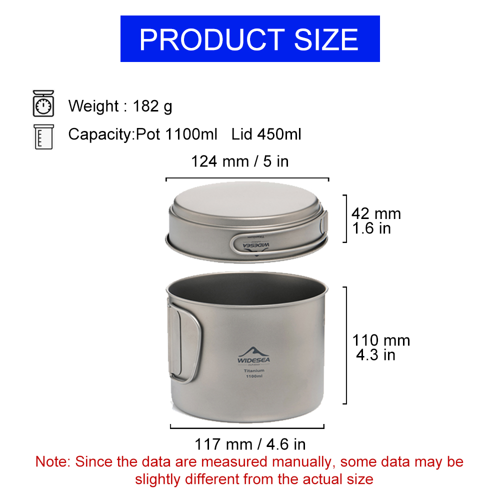 Widesea Ultralight Titanium Ca - Camping Cooking Set Stainless Steel 评论和价格