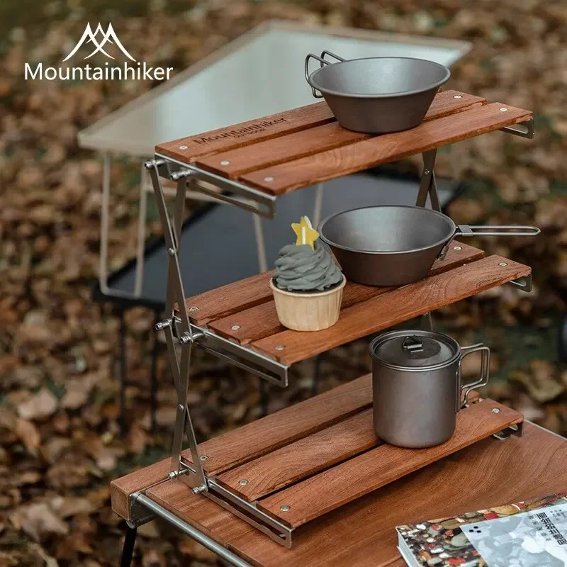 MOUNTAINHIKER Three-tier Rack  - Camping Cooking Table Foldable 评论和价格
