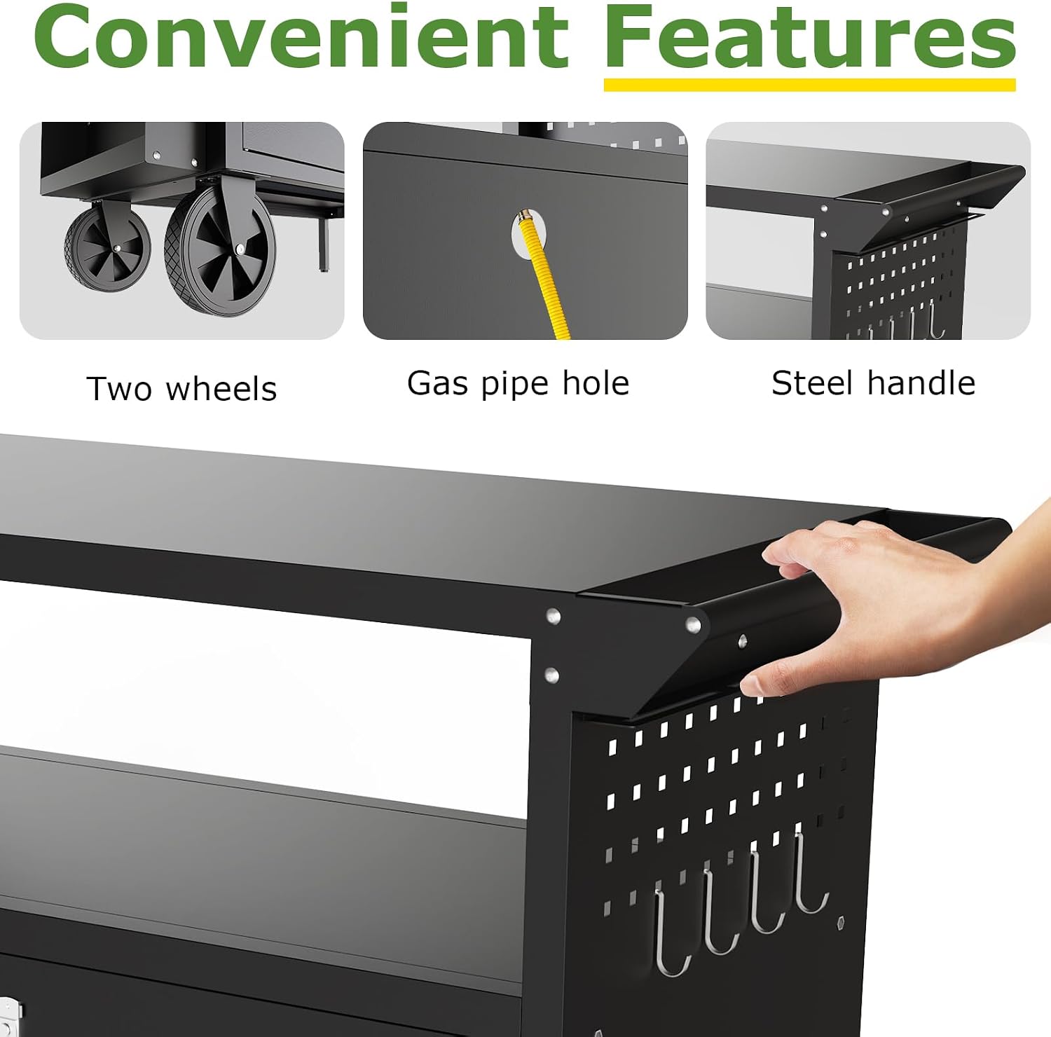 Outdoor Grill Cart Table With  - Camping Cooking Area 评论和价格