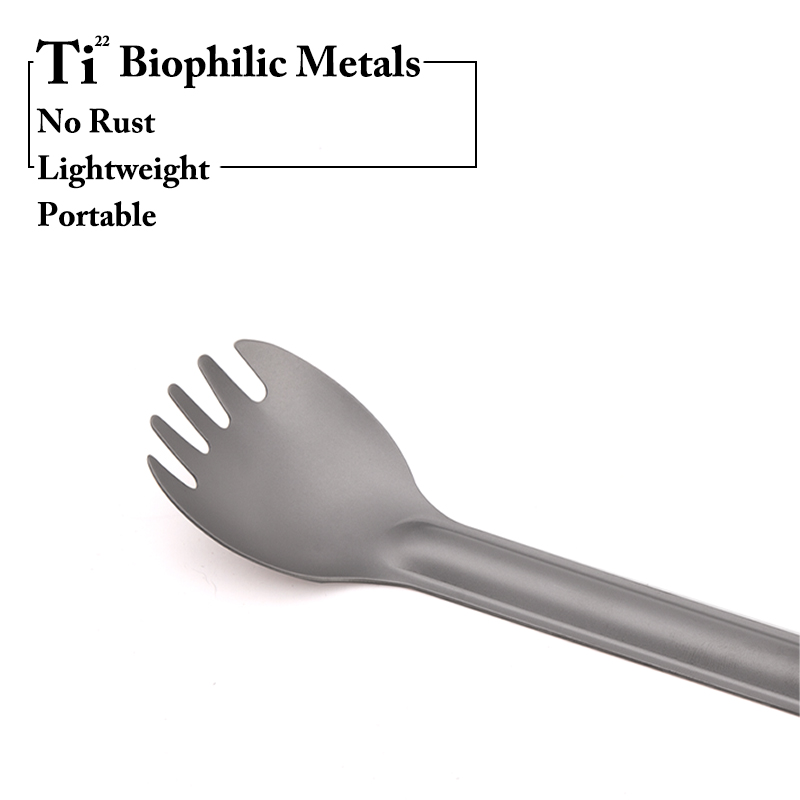 TiTo Titanium Spork Spoon Long - Camping Cooking Utensils Kit 评论和价格
