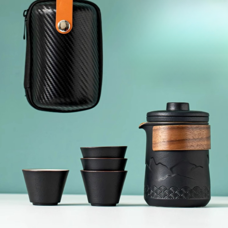 Portable Travel Tea Set One Po - Camping Cooking Gear 评论和价格