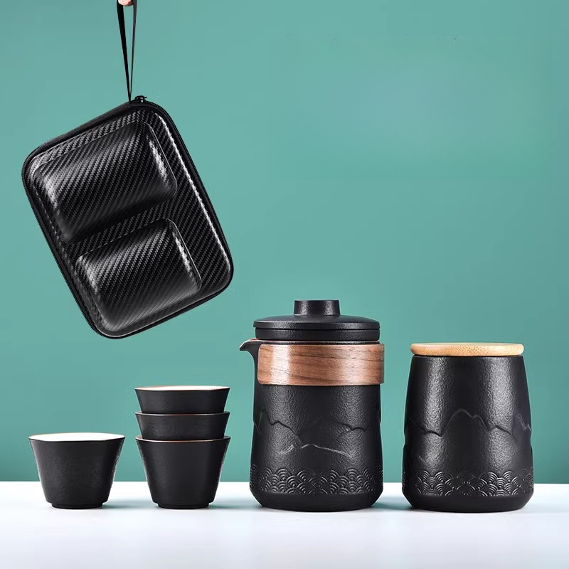 Portable Travel Tea Set One Po - Camping Cooking Gear 评论和价格