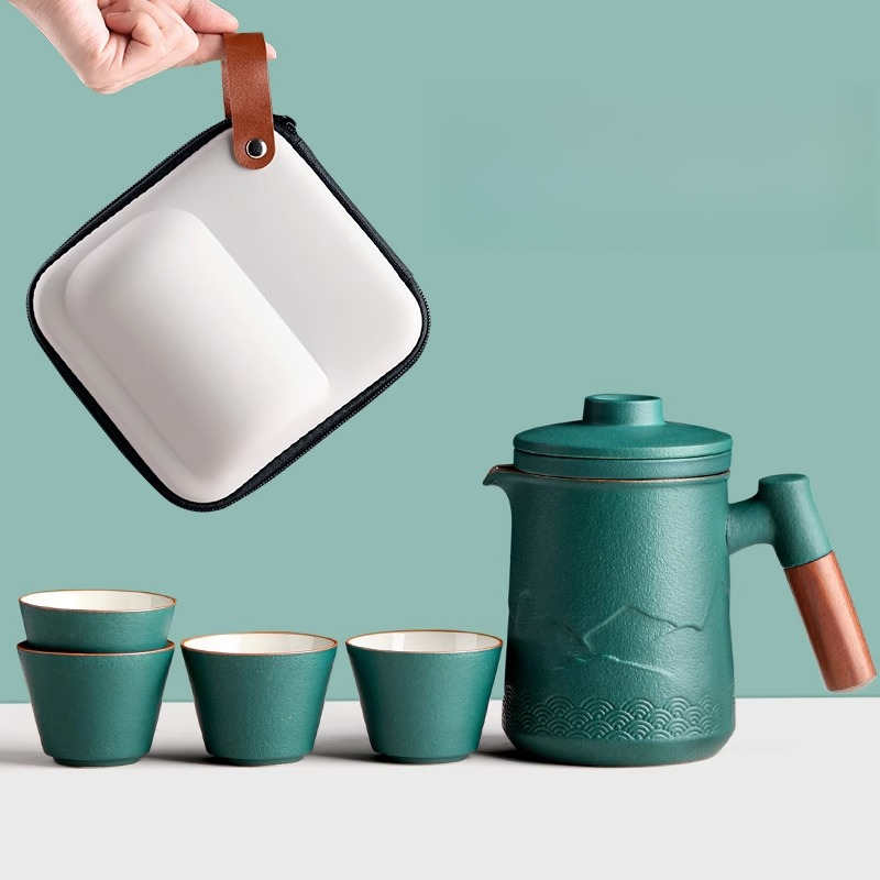 Portable Travel Tea Set One Po - Camping Cooking Gear 评论和价格