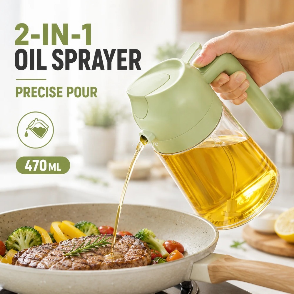 2 in 1 Olive Oil Sprayer Dispe - Camping Cooking Area 评论和价格