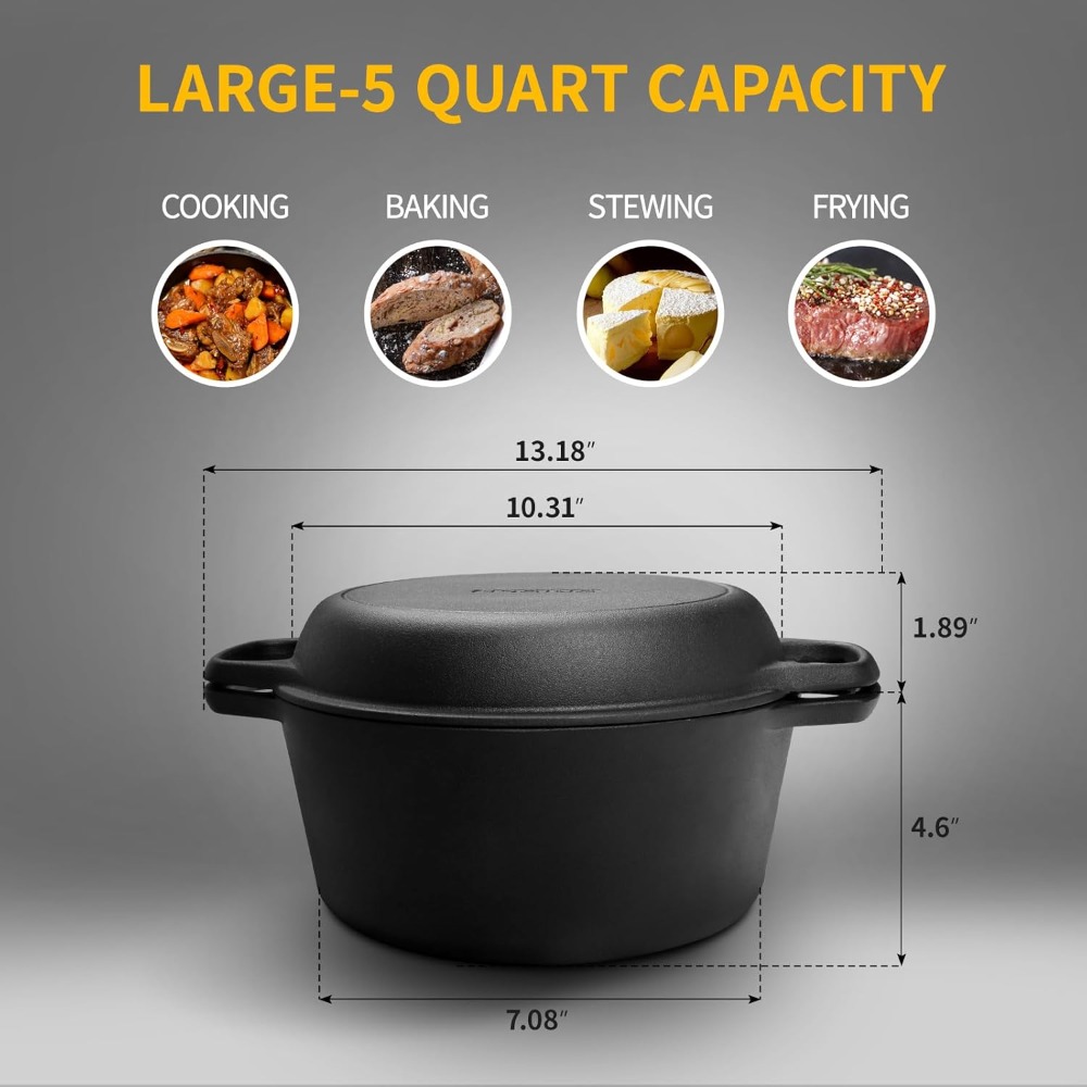 Daily Practical Supplies	  Pre - Skillet Cast Iron Camp 评论和价格