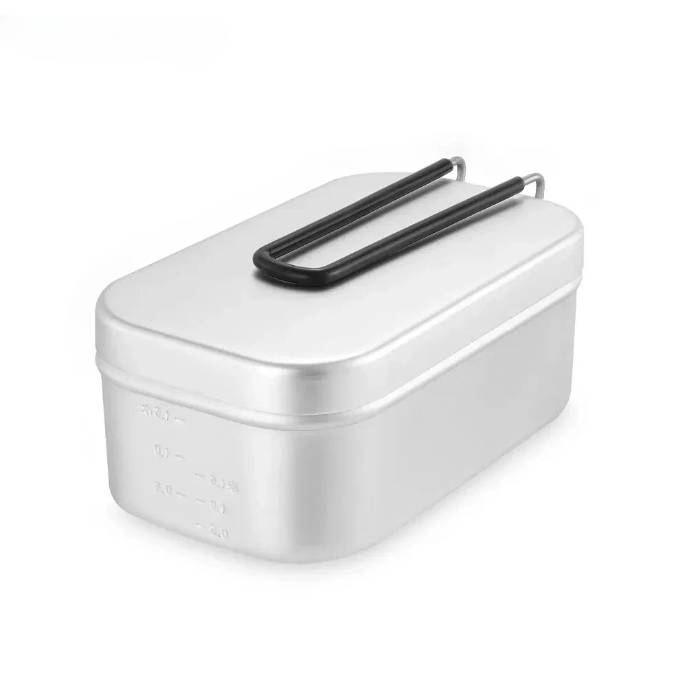 800/1400ML Aluminum Lunch Boxe - Camping Outdoor Cooking Table 评论和价格