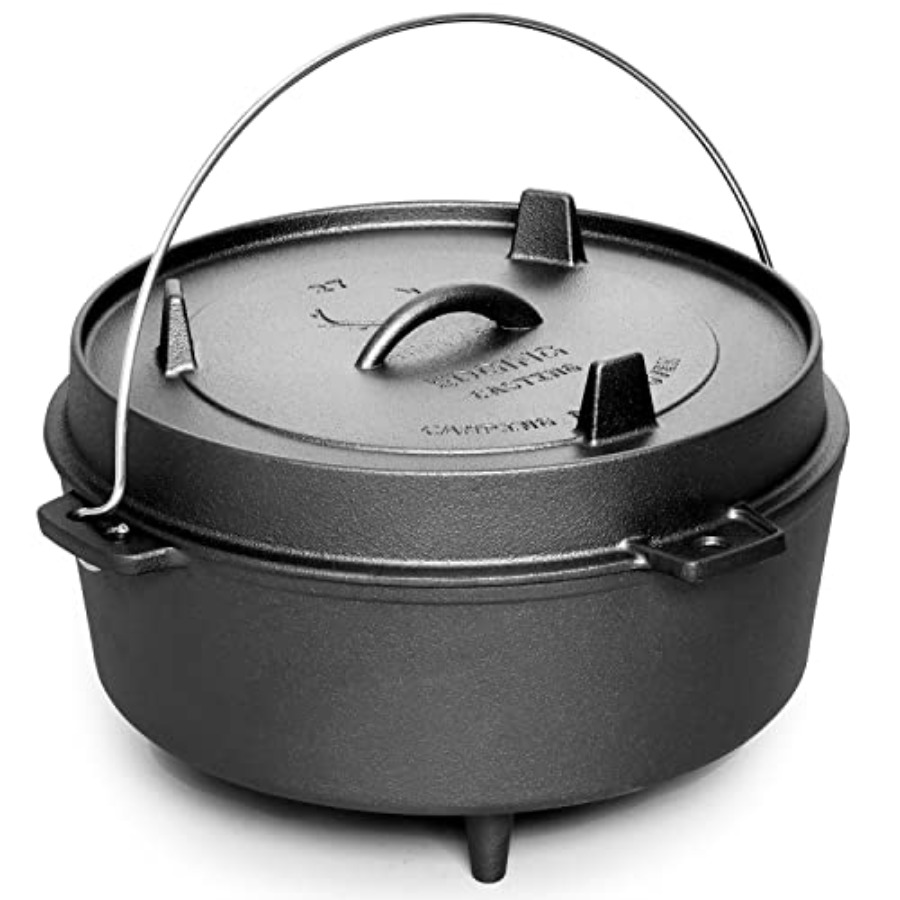 Pre-Seasoned Cast Iron Dutch O - Skillet Cast Iron Camp 评论和价格