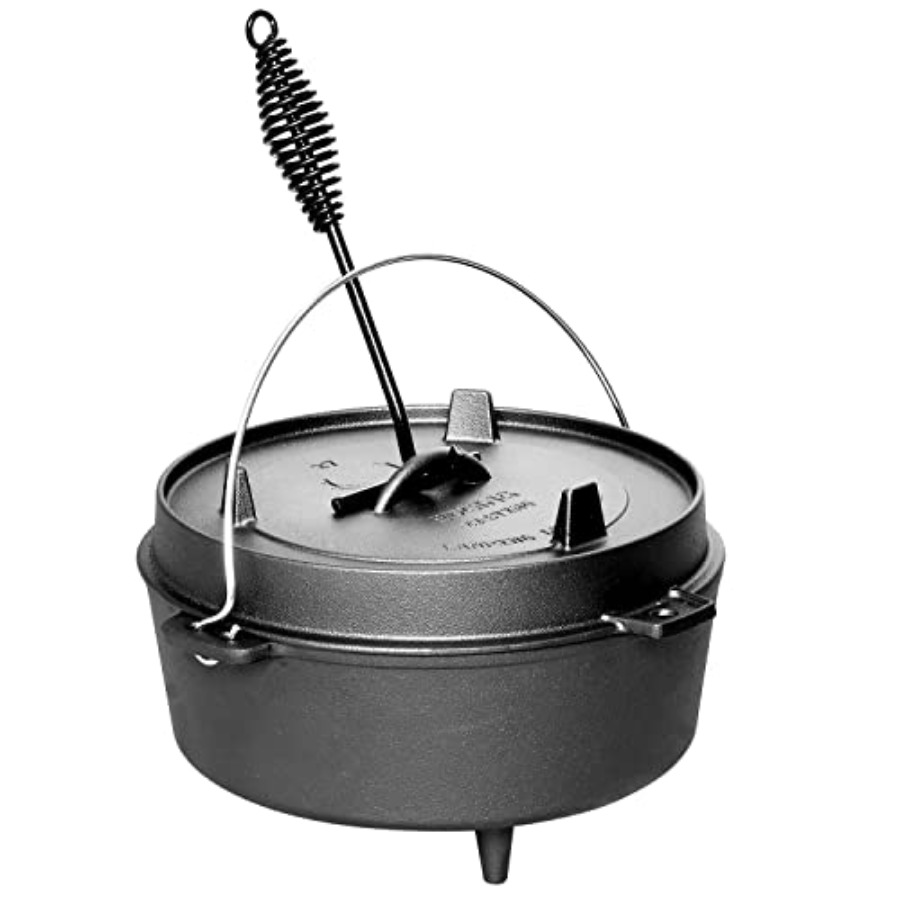 Pre-Seasoned Cast Iron Dutch O - Skillet Cast Iron Camp 评论和价格