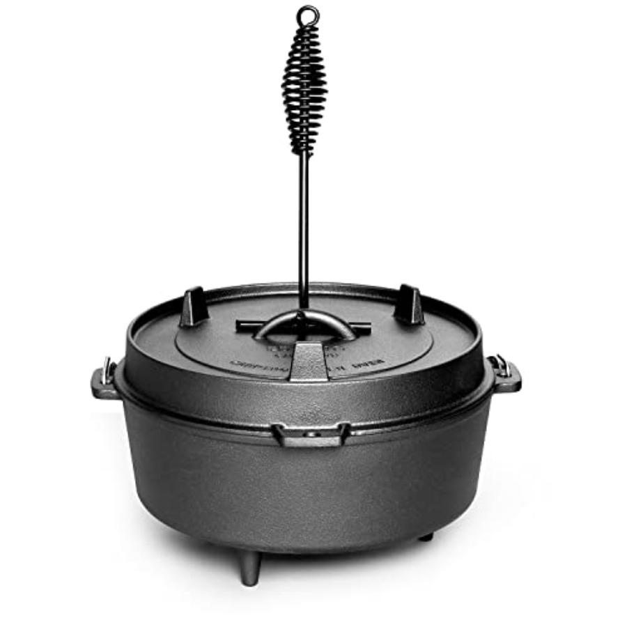 Pre-Seasoned Cast Iron Dutch O - Skillet Cast Iron Camp 评论和价格