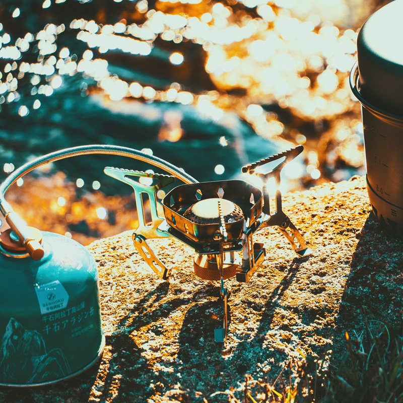 Split-type portable windproof  - Camping Cooking Canister 评论和价格