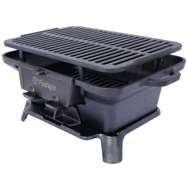 100% Cast Iron Enameled Outdoo - Skillet Cast Iron Camp 评论和价格
