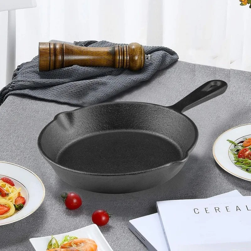 1pcs 14CM Camping Indoor and O - Skillet Cast Iron Camp 评论和价格