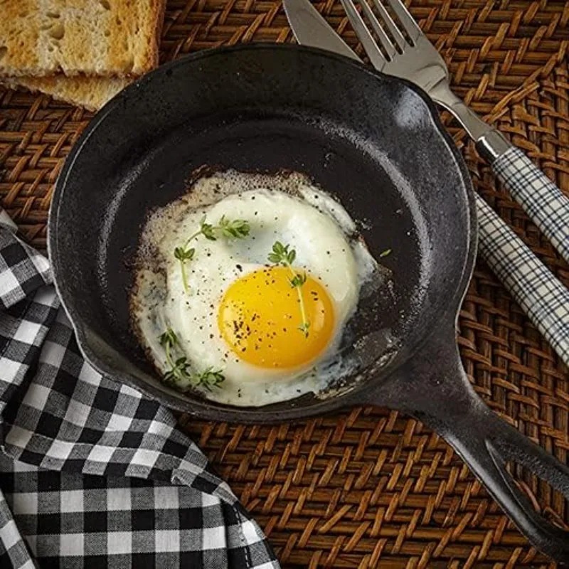 1pcs 14CM Camping Indoor and O - Skillet Cast Iron Camp 评论和价格