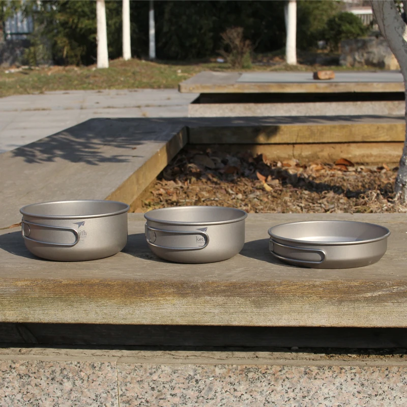 Keith 3PCS Titanium Cookware P - Camping Cooking Tool Set 评论和价格
