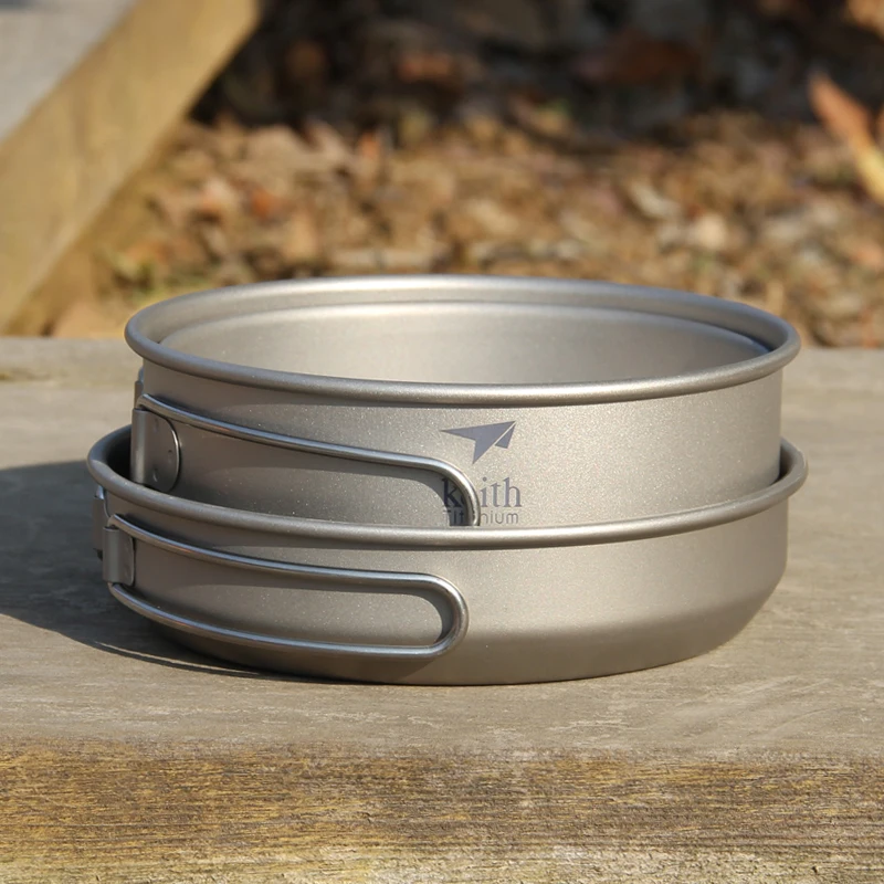 Keith 3PCS Titanium Cookware P - Camping Cooking Tool Set 评论和价格