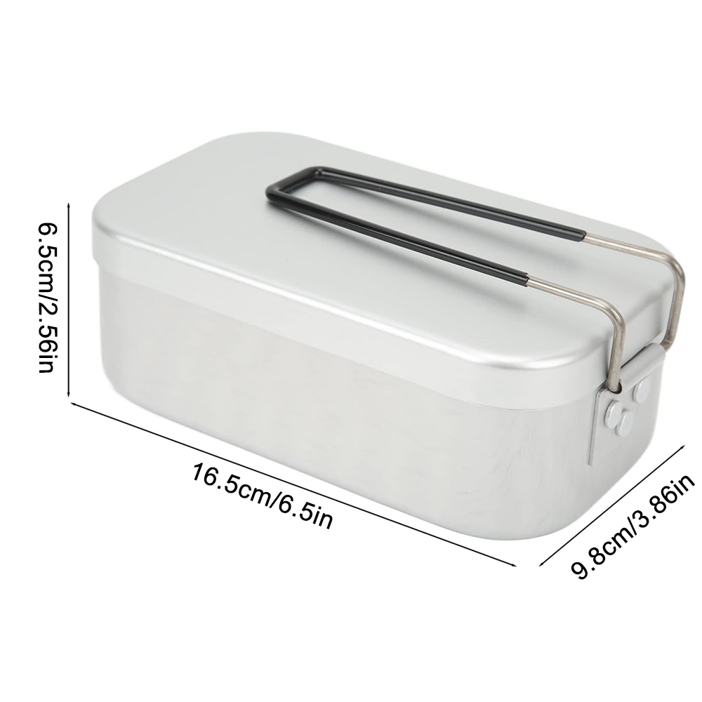 800ML Aluminum Lunch Boxes Out - Camping Cooking Tool Set 评论和价格