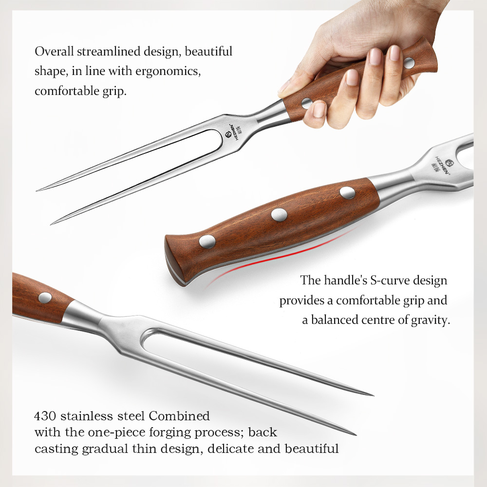 HEZHEN Barbecue Fork German St - Camping Cooking Meat 评论和价格