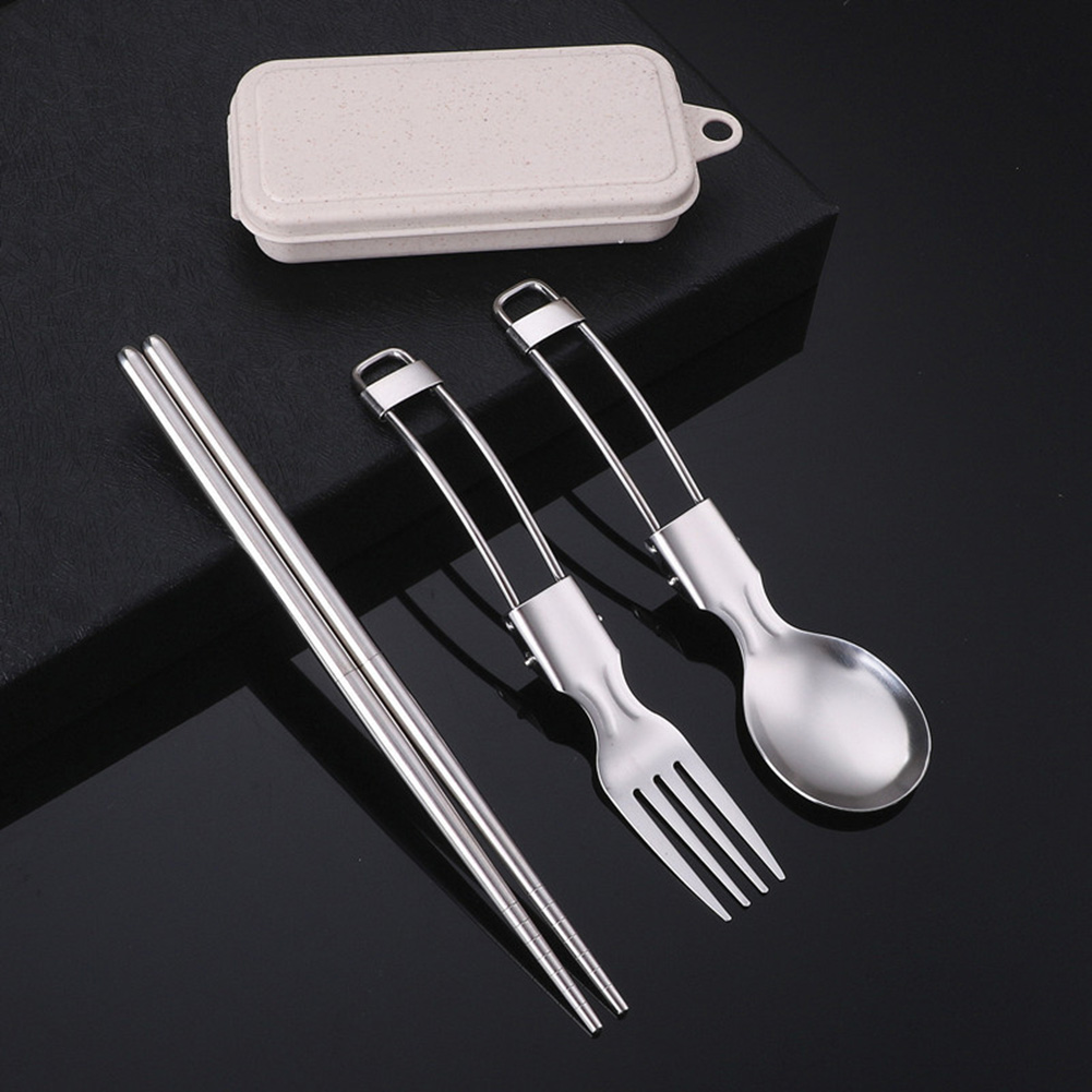 Picnic Cutlery Camping Utensil - Camping Cooking Set Stainless Steel 评论和价格