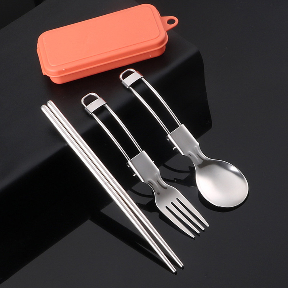 Picnic Cutlery Camping Utensil - Camping Cooking Set Stainless Steel 评论和价格
