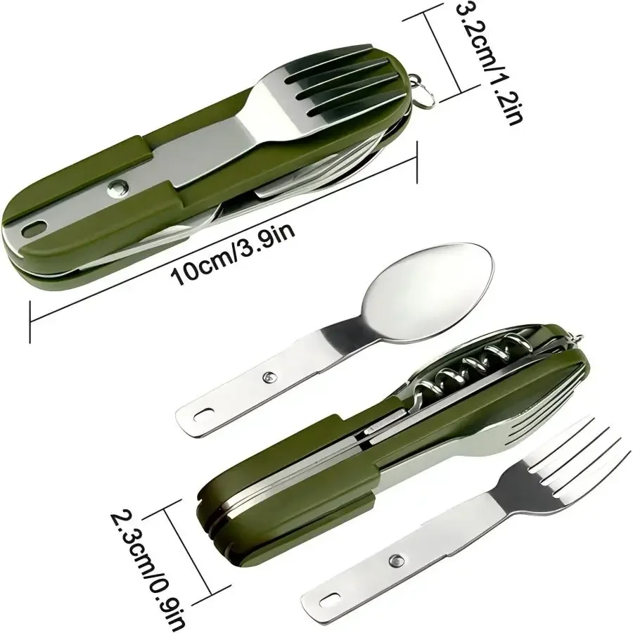 Camping Gear 5-in-1 Stainless  - Camping Cooking Set Stainless Steel 评论和价格