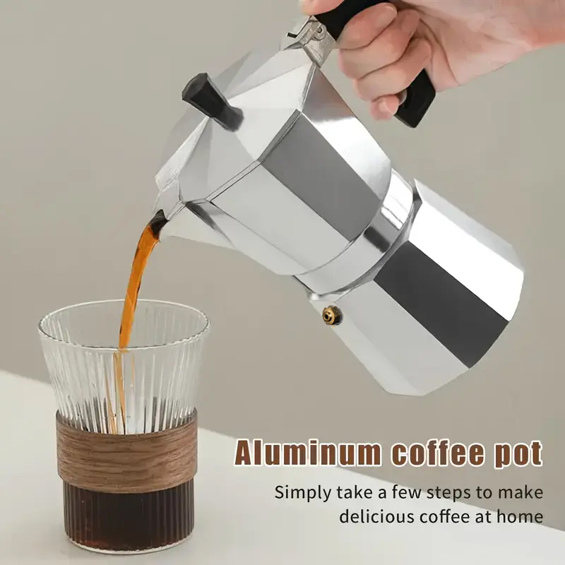 Classic Aluminum Moka Pot 50-3 - Camping Cooking Gear 评论和价格
