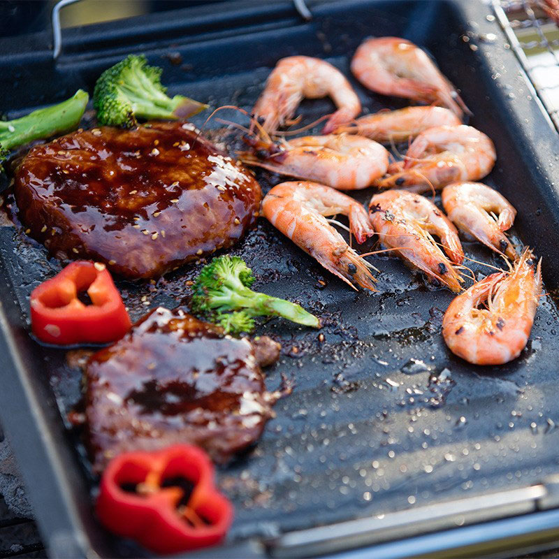 Outdoors Thick Square Grill Pa - Camping Cooking Plate 评论和价格