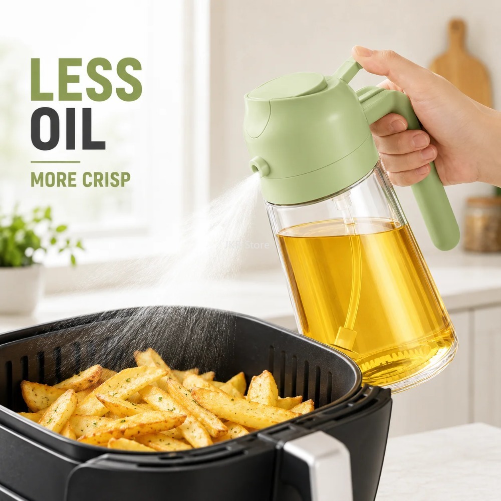 2 in 1 Olive Oil Sprayer Dispe - Camping Cooking Area 评论和价格