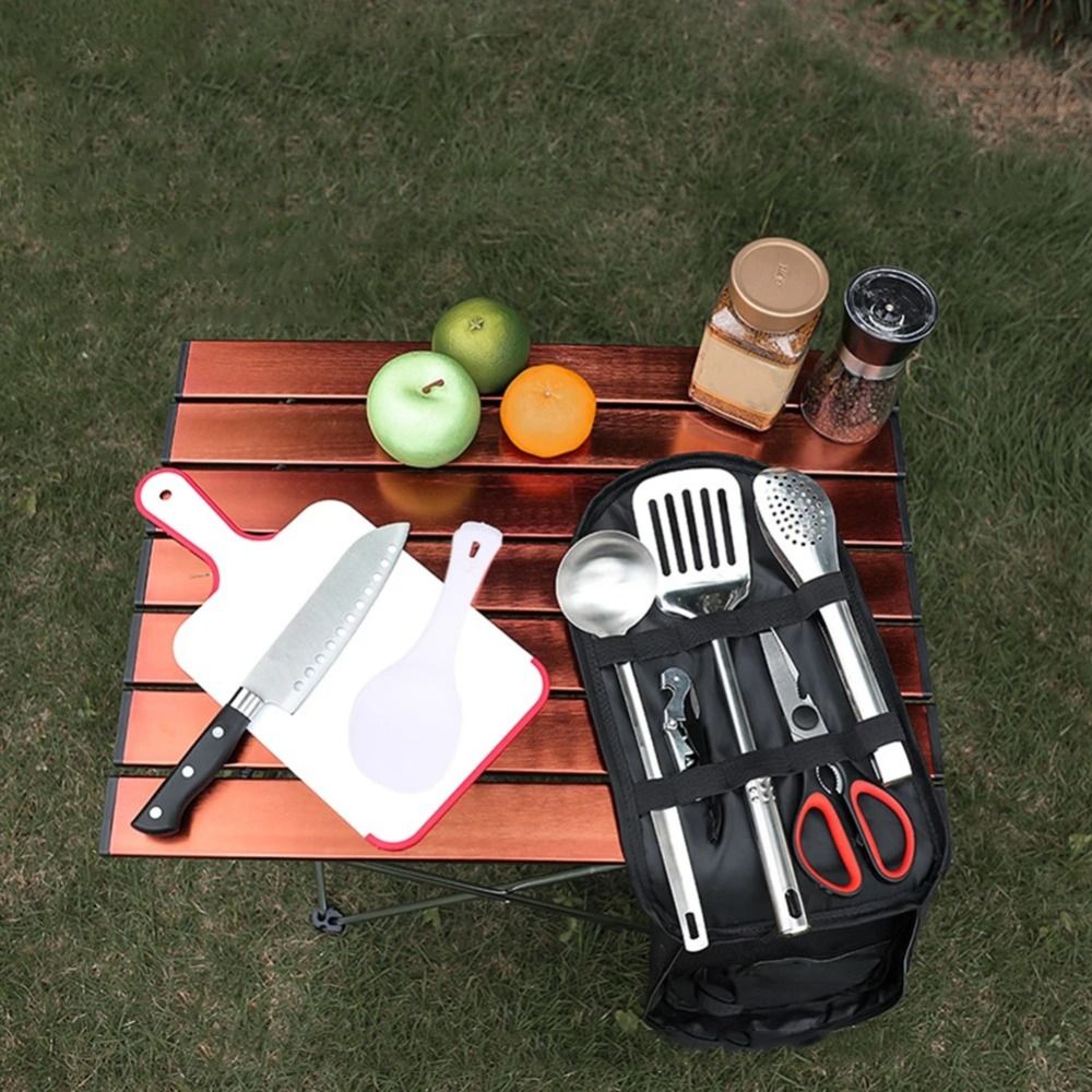 2024 Picnic Utensil Set Storag - Camping Cooking Organizer 评论和价格