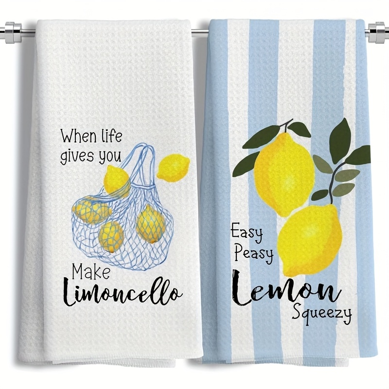 2Pcs, Lemon Mesh Kitchen Towel - Camping Cooking Tool Set 评论和价格