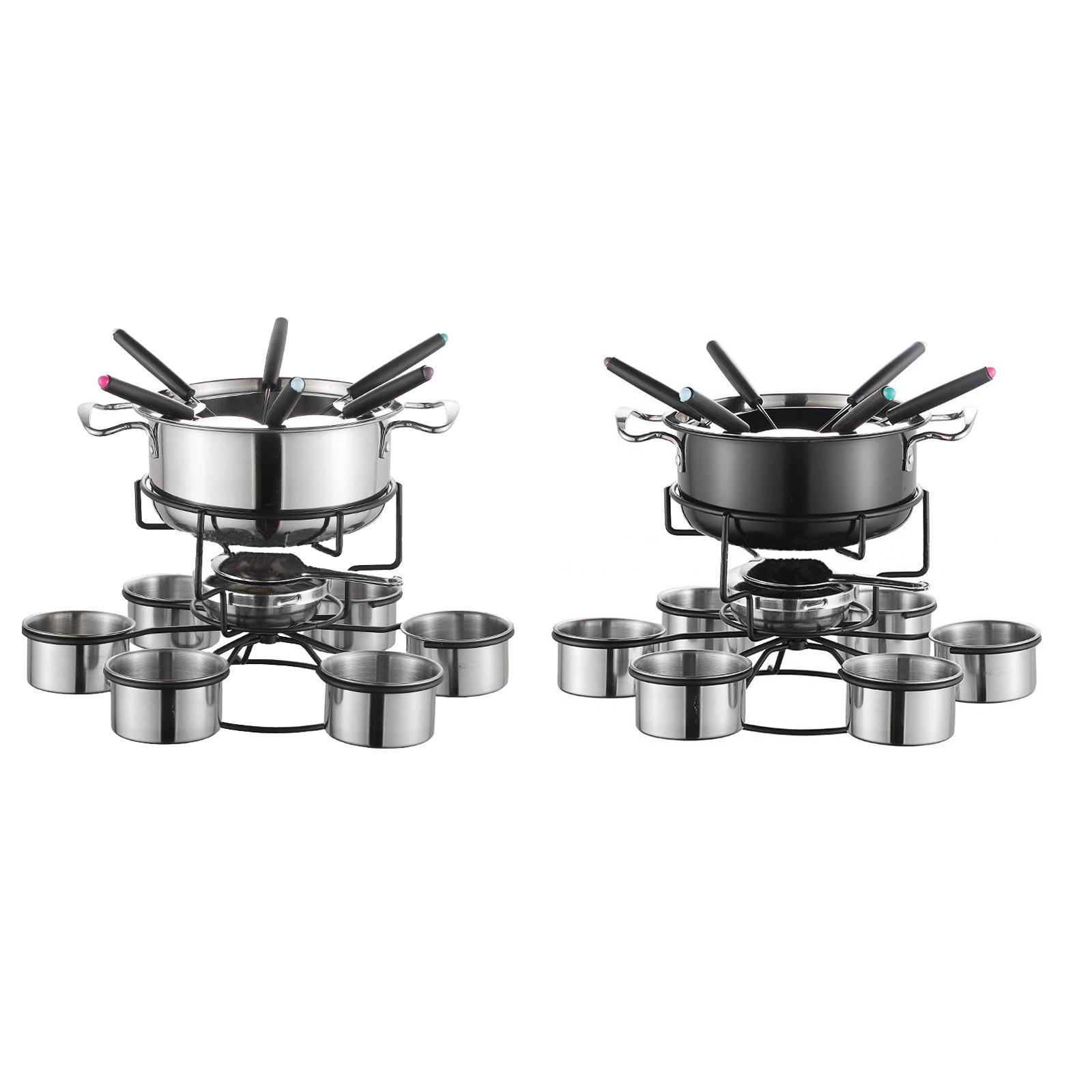 Fondue Pot Set Cooking Stove T - Camping Cooking Set Stainless Steel 评论和价格