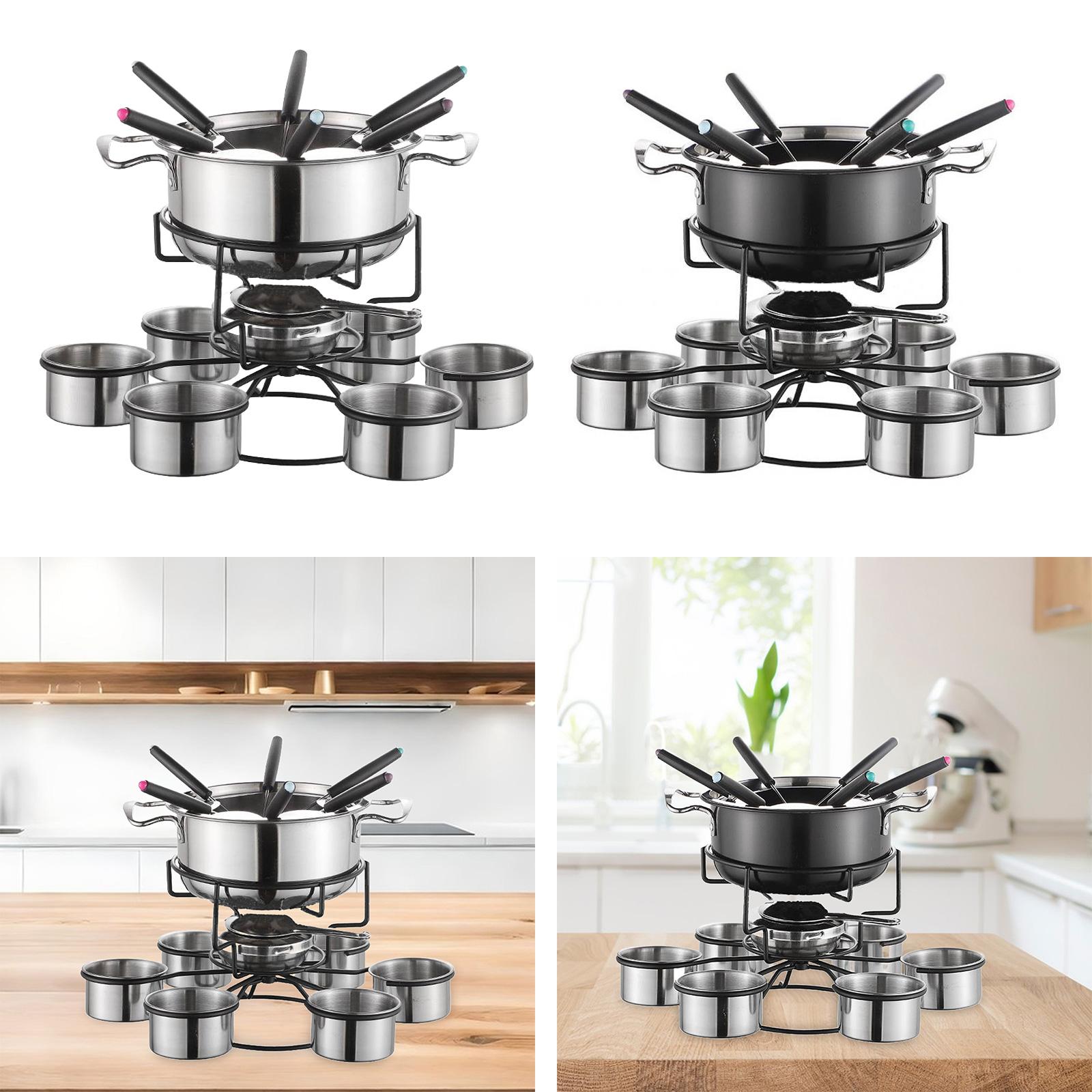 Fondue Pot Set Cooking Stove T - Camping Cooking Set Stainless Steel 评论和价格