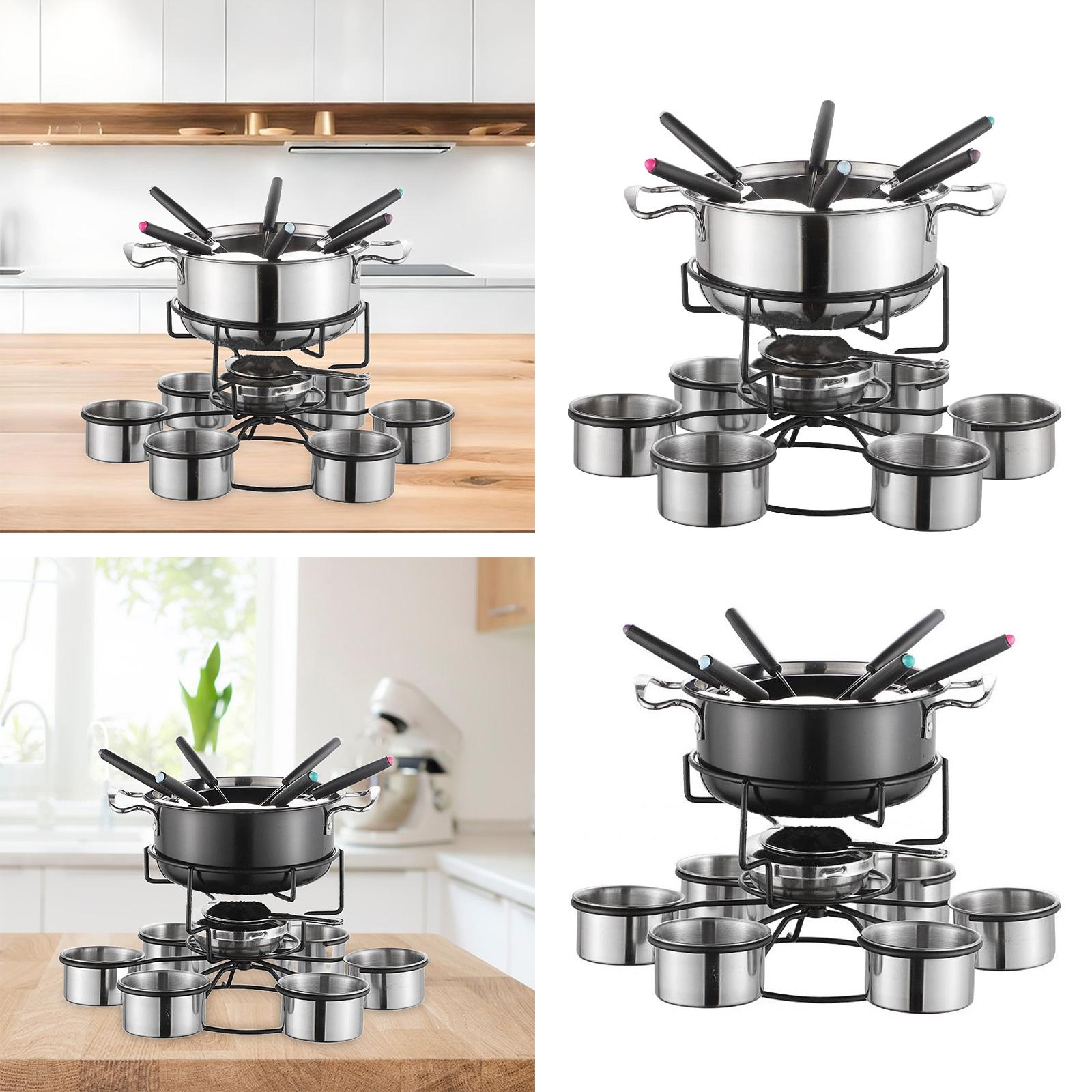 Fondue Pot Set Cooking Stove T - Camping Cooking Set Stainless Steel 评论和价格