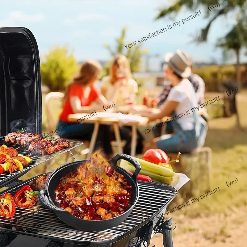Mini Cast Iron Skillet, Dual H - Skillet Cast Iron Camp 评论和价格