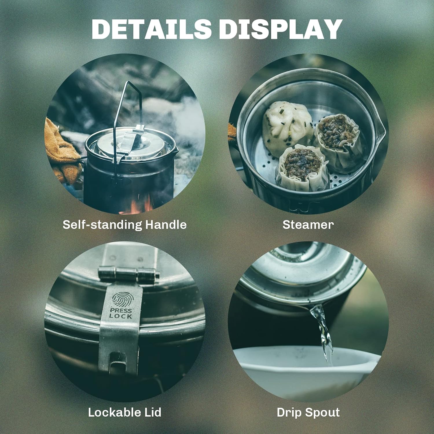 Fire-Maple 1.2L Stainless Stee - Camping Cooking Set Stainless Steel 评论和价格
