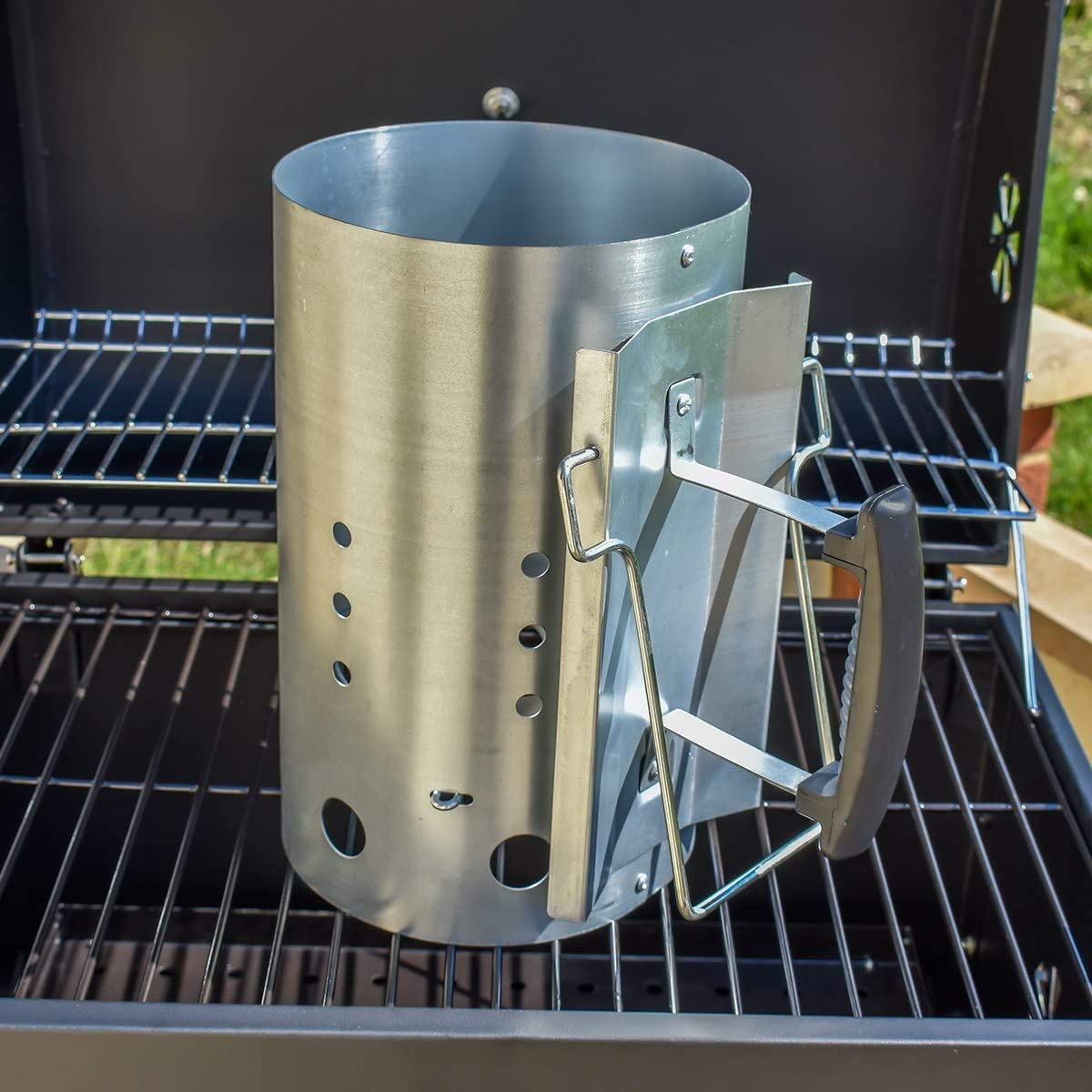 Chimney Starter with Safety Ha - Charcoal Chimney Starter 评论和价格