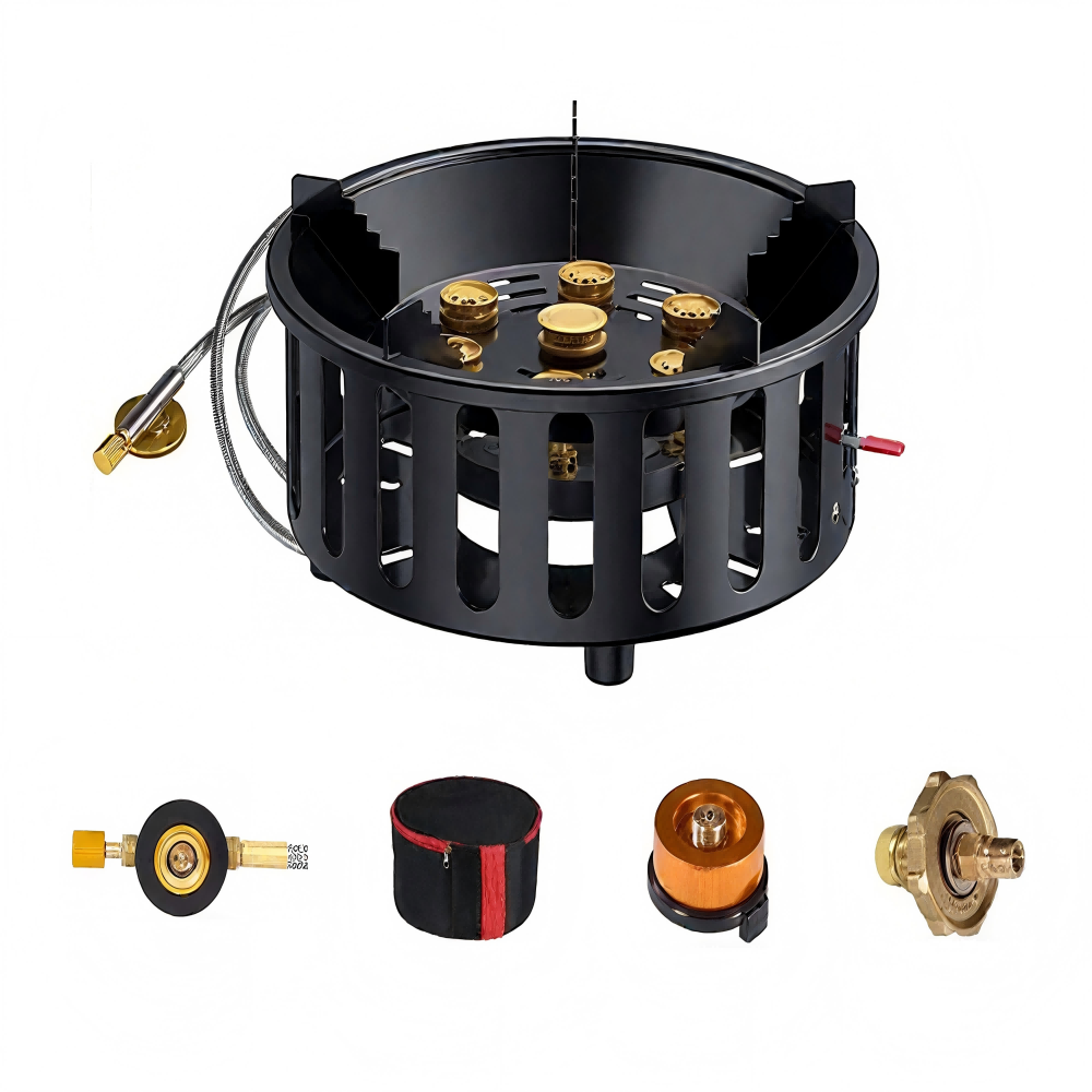 High-Power 7-Core 21000W Porta - Camping Cooking Gas Stove 评论和价格