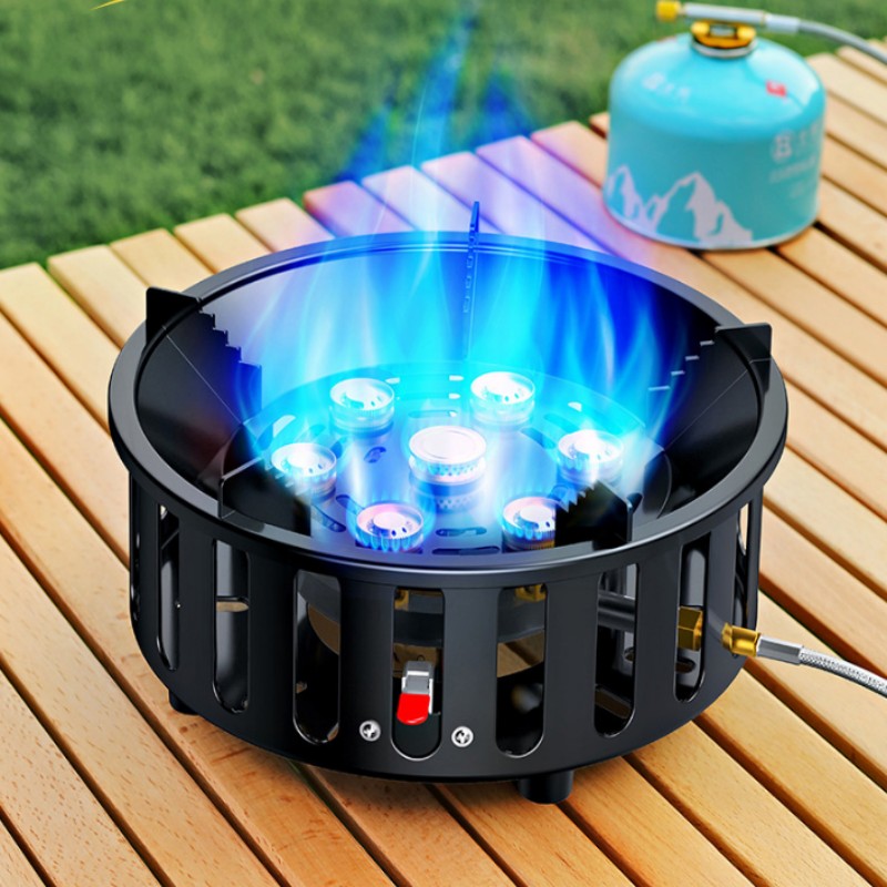 High-Power 7-Core 21000W Porta - Camping Cooking Gas Stove 评论和价格