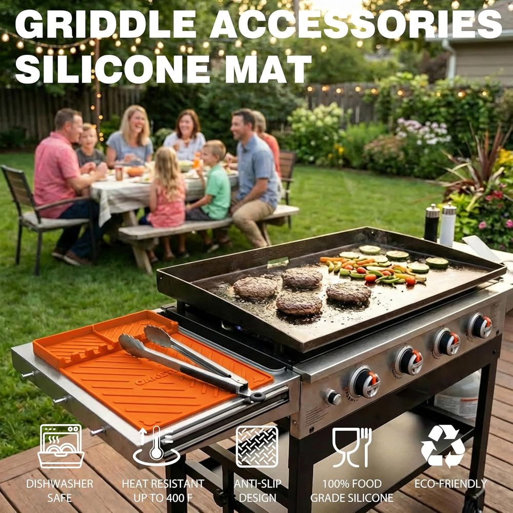 Silicone Grill Mats or Griddle - Camping Cooking Area 评论和价格