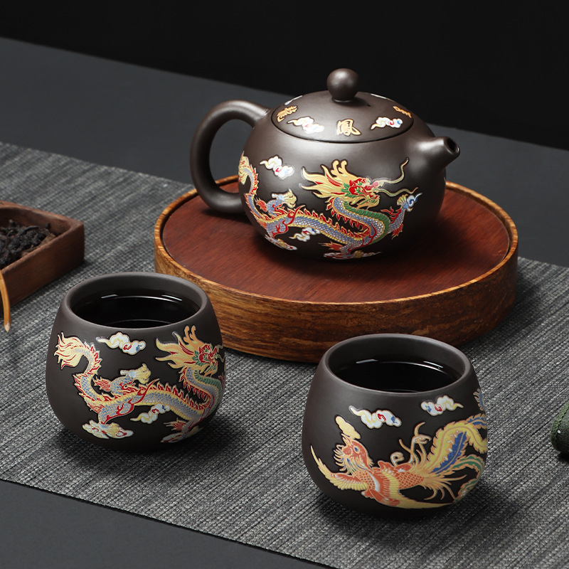 135-350ml Dragon Teapot Chines - Camping Cooking Gear 评论和价格